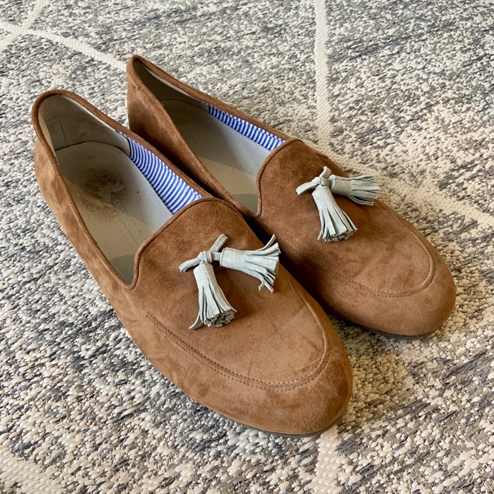 Suede Tasseled Charles Philip Shanghai Loafers